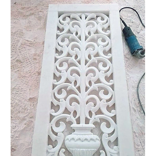 Carved Marble Jali Size: Customized