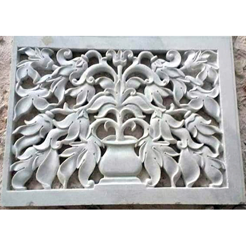 Carved Marble Jali for Temple