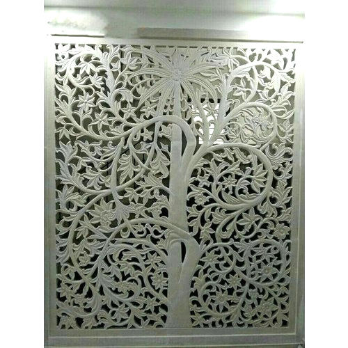 White Marble Jali Size: Customized