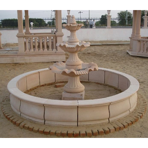 Handcrafted Marble Stone Fountain