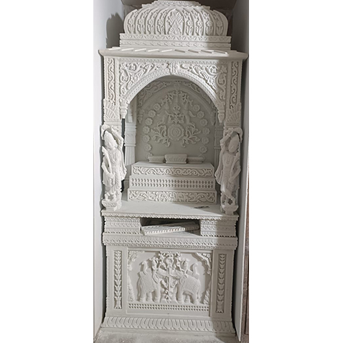 Beautiful White Marble Pooja Ghar