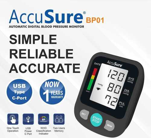 Blood Pressure Monitor - Color: Black