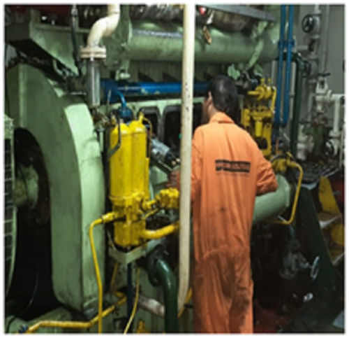 Repair on Vessel of Auxiliary Engine Crankshaft