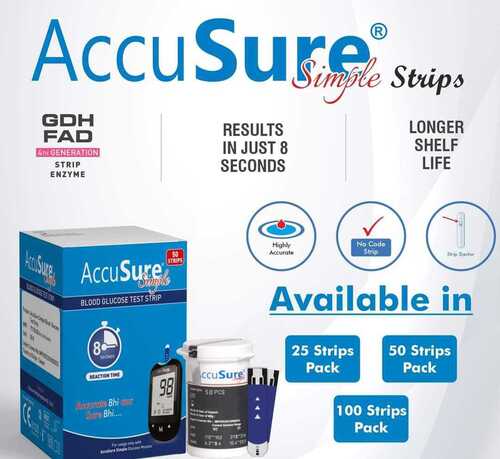 Accusure Blood Glucose Meter Simple Waterproof: No