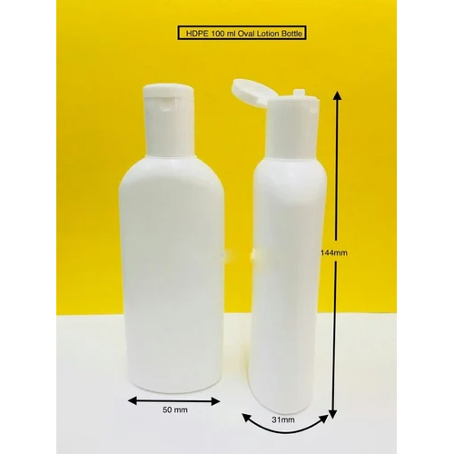 100ml Oval Lotion Bottle With Filiptop Cap