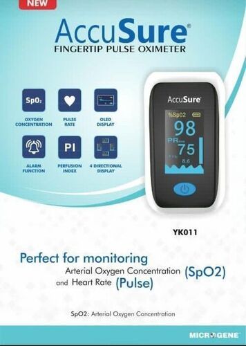 Accusure Pulse Oximeter Waterproof: No