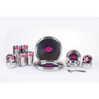 36 PC Polo Stainless Steel Dinner Set