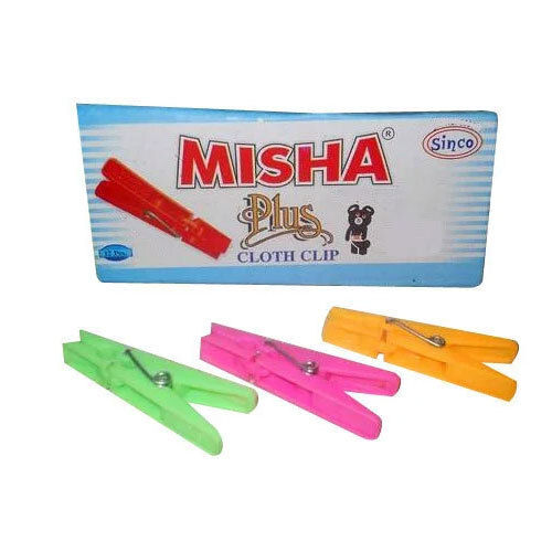 Multicolor Plastic Cloth Clips - Misha Plus