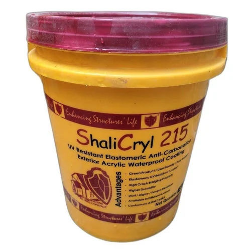 White Shalicryl 215 Uv Resistant Elastomeric Anti Carbonates Exterior Acrylic Waterproof Coating Chemical