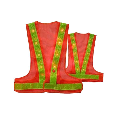 Red L Andt Tape Safety Jacket