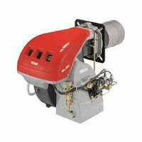 Ecoflam Diesel Burner - Cast Iron, Standard Size, Vibrant Red | Efficient Natural Circulation For Commercial And Industrial Use