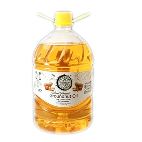 Wood Pressed Groundnut Oil. 5 Litre Usage: Deep Frying And Sauteing