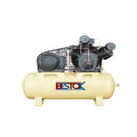 Two Stage Air Compressor - Stainless Steel, Electric Power Source , Lubricated Design With Mute Feature For Enhanced Efficiency And Durability