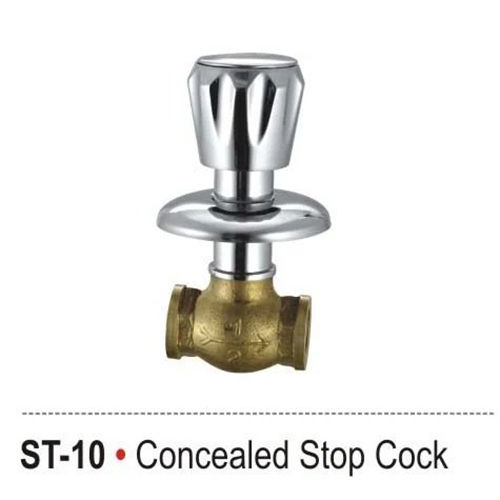 Silver Concealed Stop Cock Star