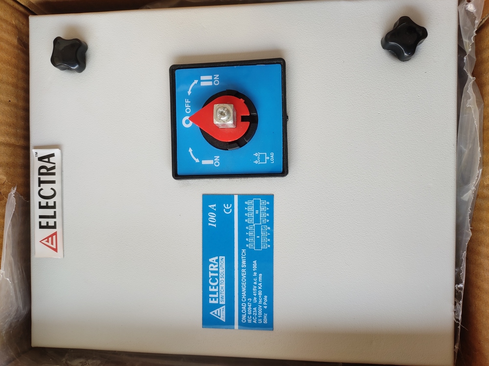 100A Onload Changeover Switch - Product Type: Industrial