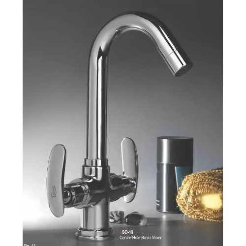 Silver Wash Basin Mixer Soft Series