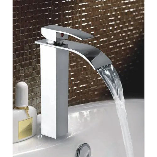 Silver Single Lever Basin Mixer Edge Series