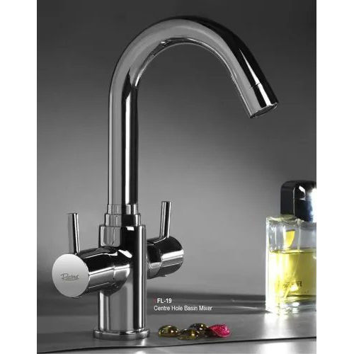 Silver Wash Basin Mixer Florent Series