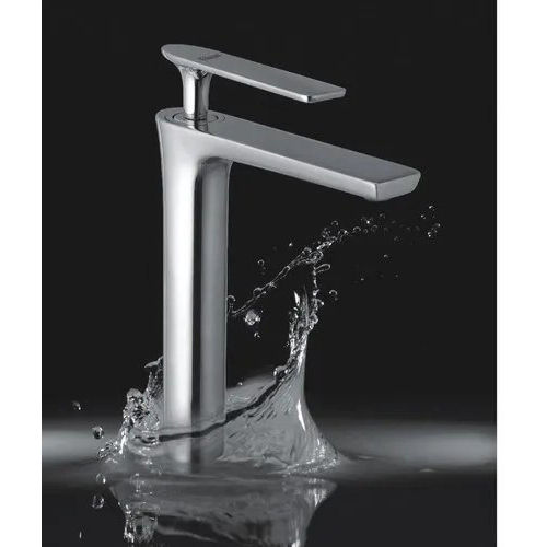 Silver Single Lever Basin Mixer