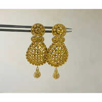 Plain Gold Earring - Occasion: Casual