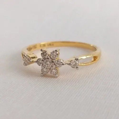 Vintage pear shaped moissanite engagement ring rose gold flower marqui –  Ohjewel