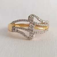 Girls Real Diamond Ring - Color: Yellow Gold