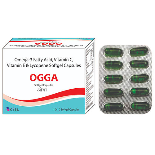 Omega-3 Fatty Acid Vitamin C Vitamin E And Lycopene Softgel Capsules