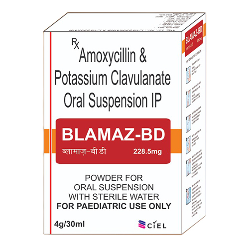 Amoxycillin And Potassium Clavulanate Oral Suspension - 4G/30Ml Liquid Suitable For All Store In Cool & Dry Place