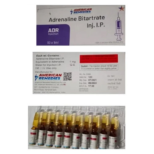 Liquid Adrenaline Bitartrate Injection Ip