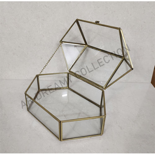 Decoration Ar221 Vintage Glass Storage Box