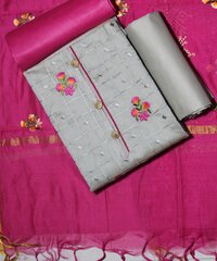 New Embroidery Work Dressmaterial For Women