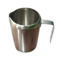 Stainless Steel 202 Milk Pot - Stainless Steel, Various Sizes, Silver Color, 8mm Thickness, Polished Finish | Durable Kitchen Essential