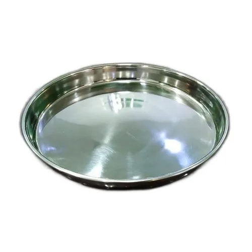 Stainless Steel Dinner Plates - Color: Sliver