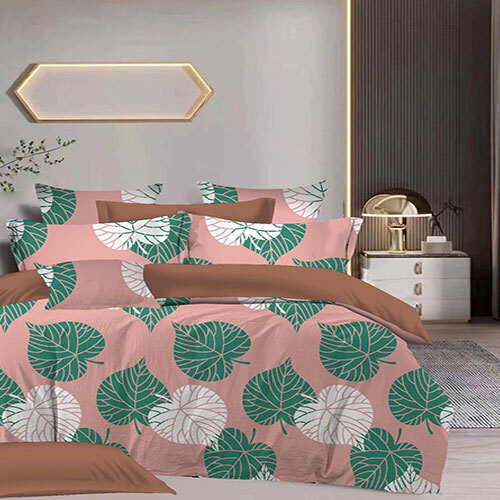 Green Leaf Design Bed Sheet