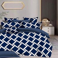 White Strip Design Bed Sheet