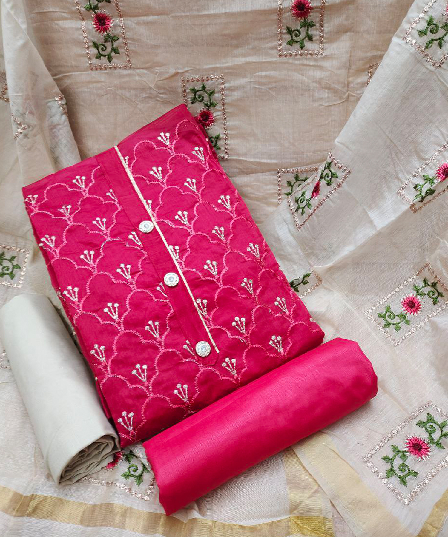 New Embrodeied Work Dress Material For Women