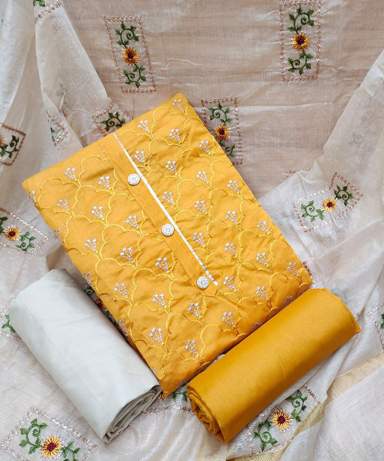 New Embrodeied Work Dress Material For Women