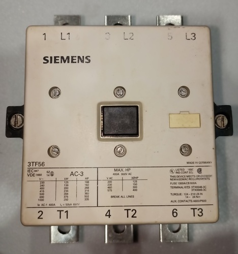 SIEMENS 3TF-56 CONTACTOR
