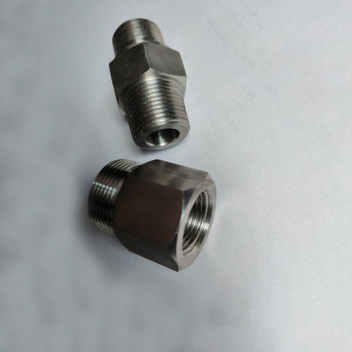 Bsp Male X Npt Female Ss-304/316 Connector - Color: Silver