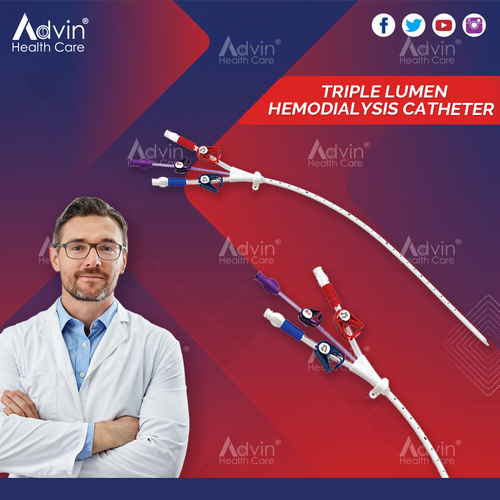 Triple Lumen Hemodialysis Catheter 