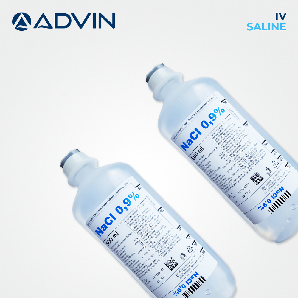 0.9% Sodium Chloride Solution - Non-Pyrogenic Sterile Single Dose | Manual Use in Hospitals Suitable for Injection Dilution and Irrigation