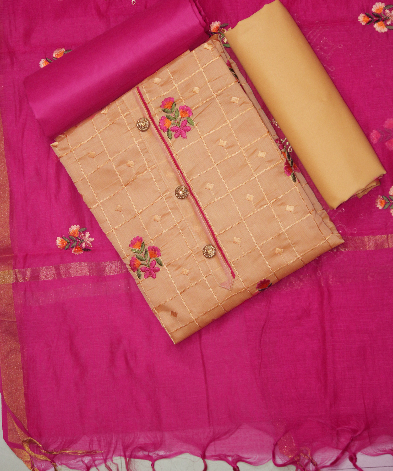 New Embroidered Work Dress Material