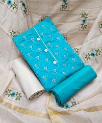 Modal chanderi 4 Color Dress Material