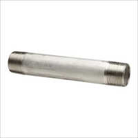 Gi Pipe Nipple - Aluminum Material, Round Shape, Silver Color | 1-year Warranty Included