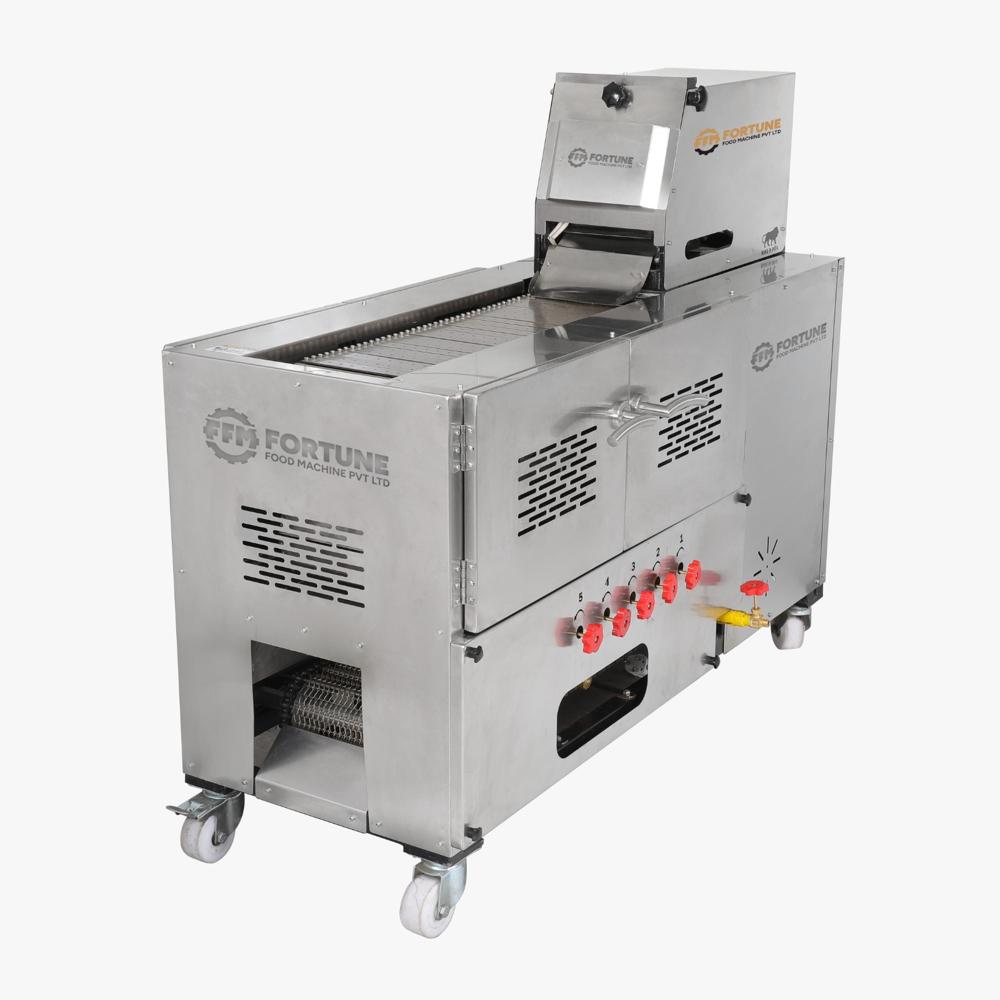 Industrial Automatic Chapati Making Machine - Stainless Steel, 2.2 X 5.5 X 4 Feet | Electric & Gas Power, Commercial Use