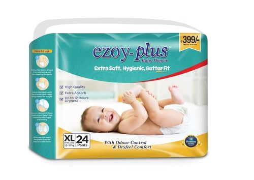 Kids Disposable Diaper - Absorbency: 500 Milliliter (Ml)