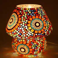 Decorative Mosaic Table Lamp - Glass & Metal, Customized Sizes | Energy-saving, Durable & Stylish Modern Design