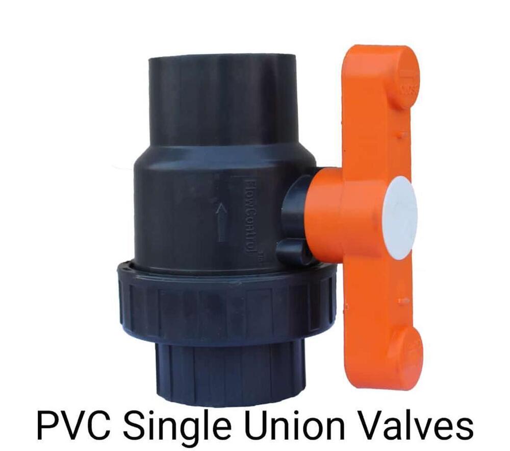 White Pvc Single Union Valve