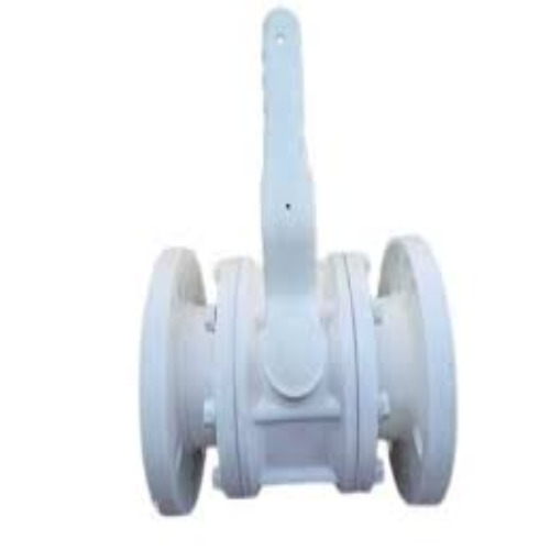 PP Flange Ended Ball Valve (White)