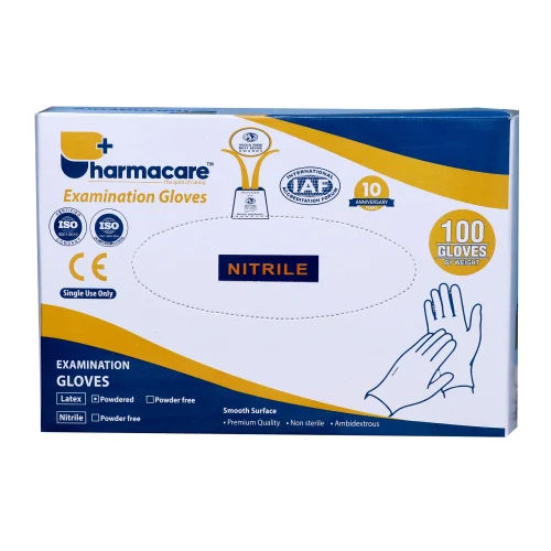 Pharmacare Nitrile Examination Gloves Powder Free